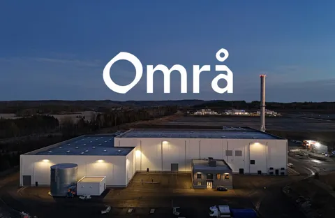 Introducing Områ: Norway's new national plastic sorting facility Facility Image With Omraa White Logo